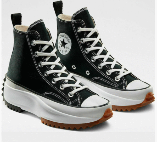 Converse Run Star Hike Hi Flatforms Μποτάκια Μαύρα