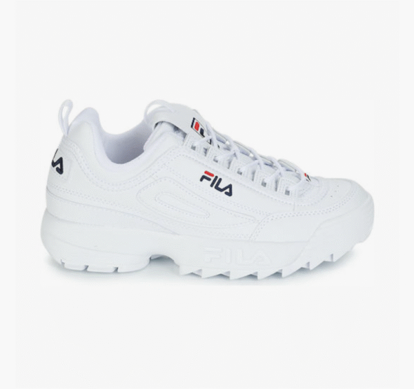 Fila Disruptor Low Unisex Chunky Sneakers Λευκά