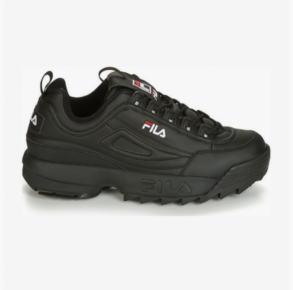 Fila Disruptor Low Unisex Chunky Sneakers Μαύρα