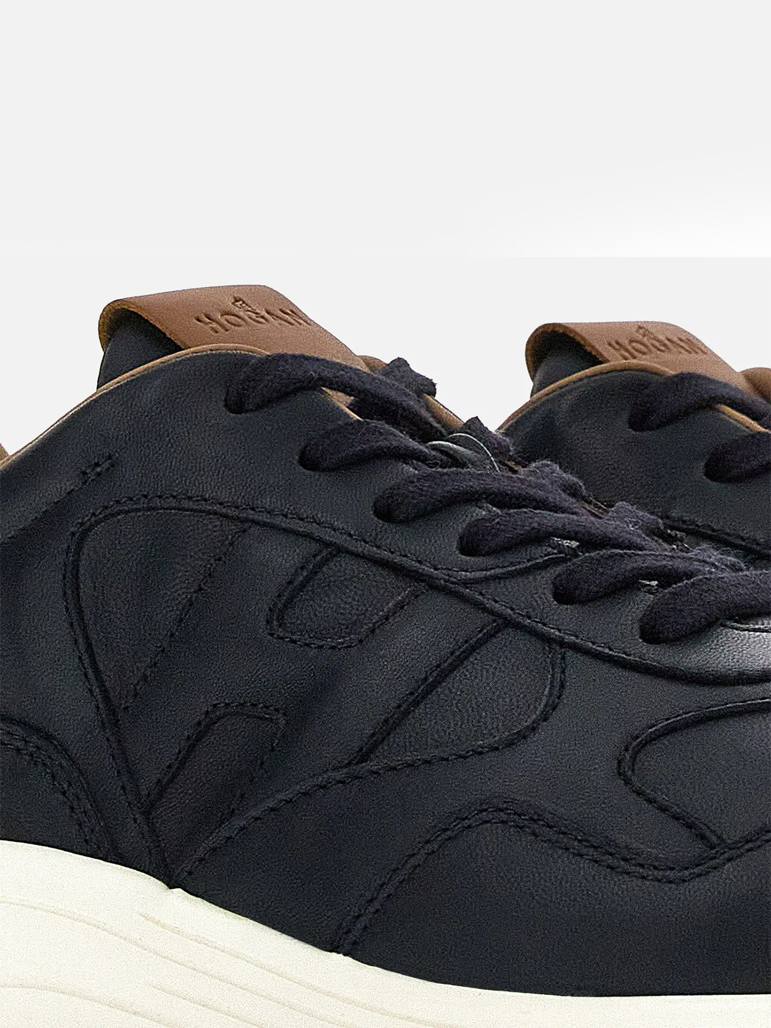 HOGAN ΥΠΟΔΗΜΑΤΑ SNEAKERS HYPERLIGHT ΜΠΛΕ ΣΚΟΥΡΑ 100% Leather - Image 6