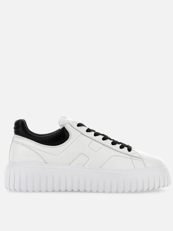 HOGAN ΥΠΟΔΗΜΑΤΑ SNEAKERS H-STRIPES ΛΕΥΚΑ 100% Leather