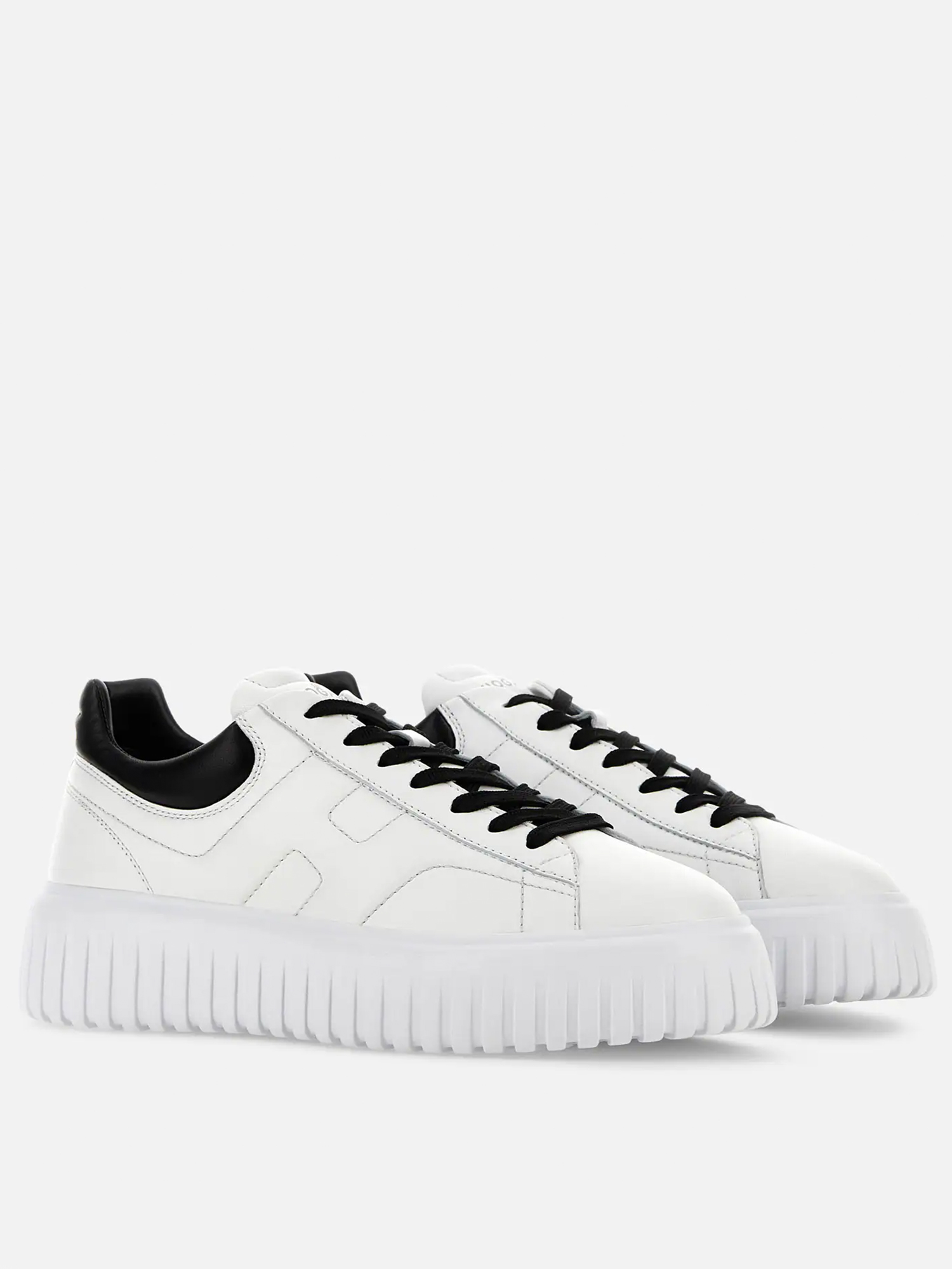 HOGAN ΥΠΟΔΗΜΑΤΑ SNEAKERS H-STRIPES ΛΕΥΚΑ 100% Leather - Image 3