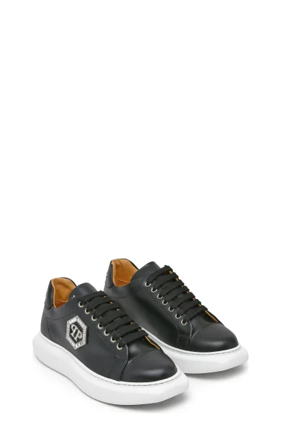 PHILIPP PLEIN ΔΕΡΜΑΤΙΝΟΣ ΓΥΝΑΙΚΕΙΑ ΠΑΠΟΥΤΣΙΑ SNEAKERS ΧΑΜΗΛΑ Black - Image 4