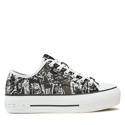 KARL LAGERFELD Sneakers KL60418 Black PU - Image 2