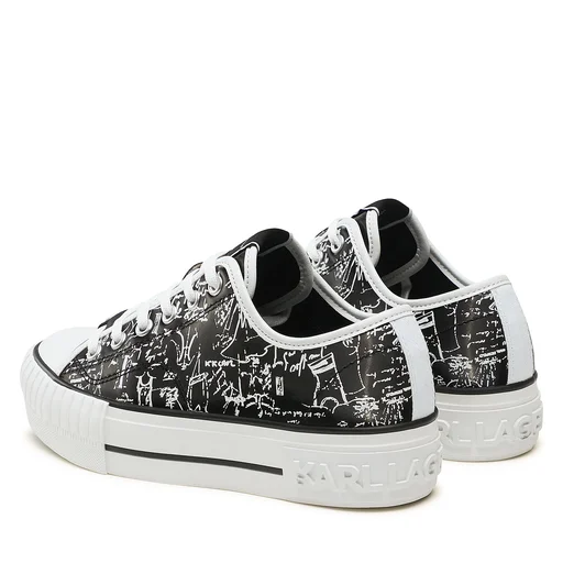 KARL LAGERFELD Sneakers KL60418 Black PU - Image 3
